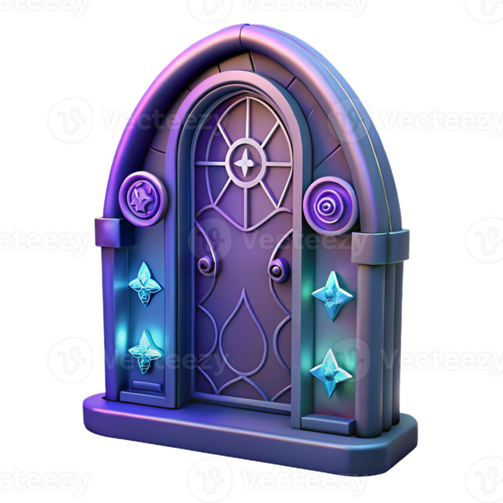 extraordinary modern 3D Render Mystical Arch Door high quality png