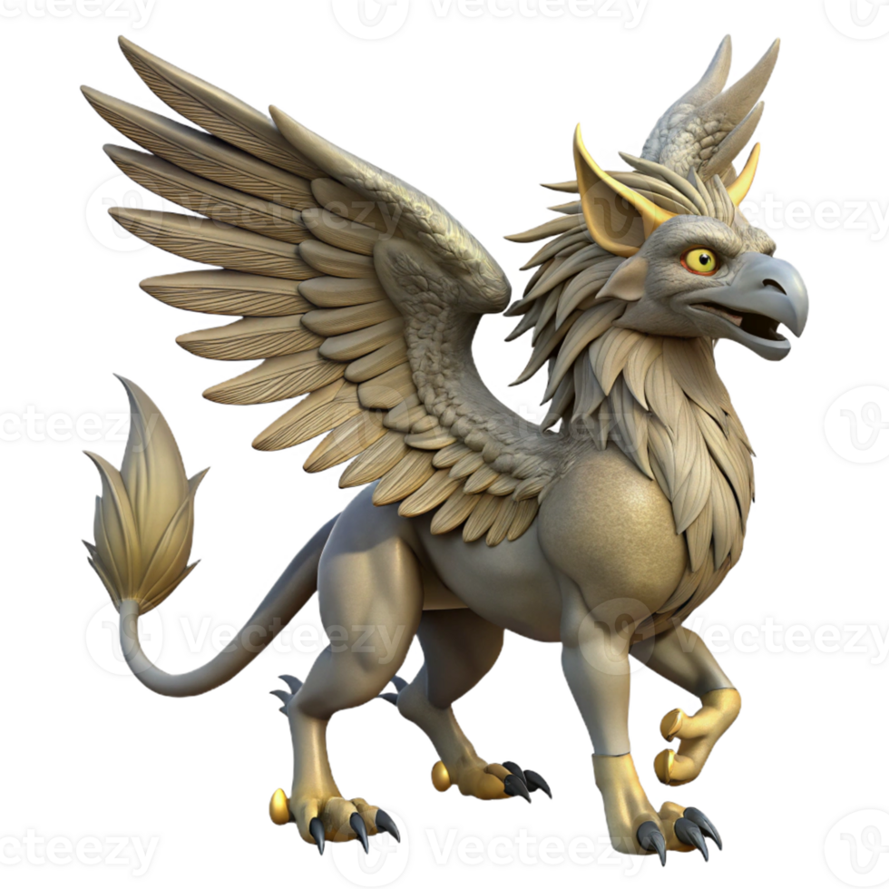 wonderful vintage Griffins 3D Model Render exclusive png