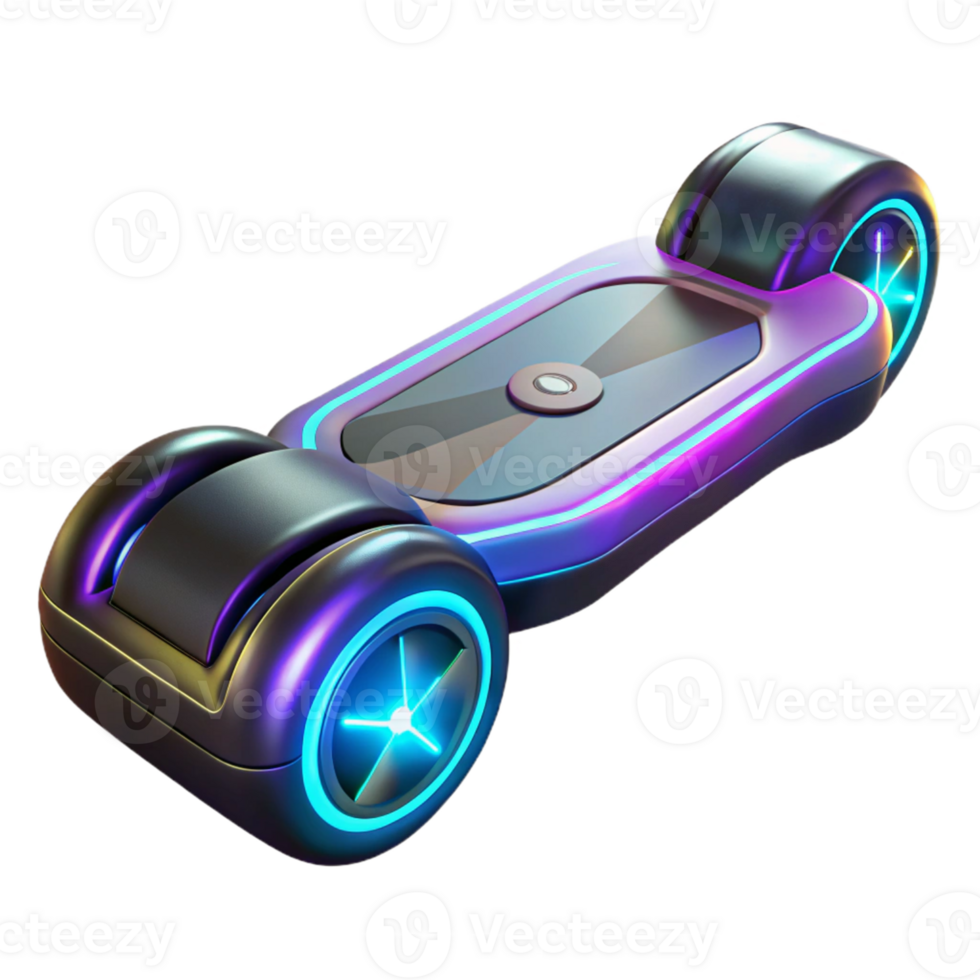 magnificent abstract Futuristic 3D Render of a Hoverboard detailed png