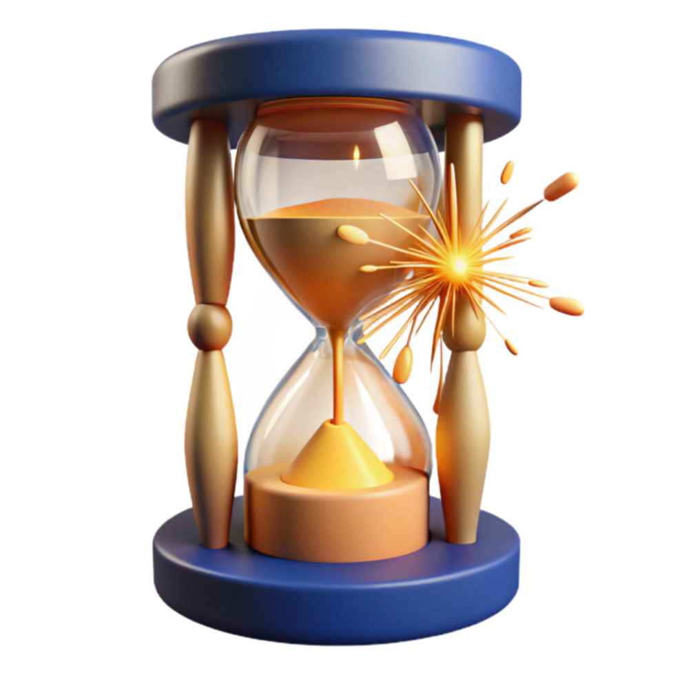 Times Explosive End Sand, Hourglass, and the Concept of Time png