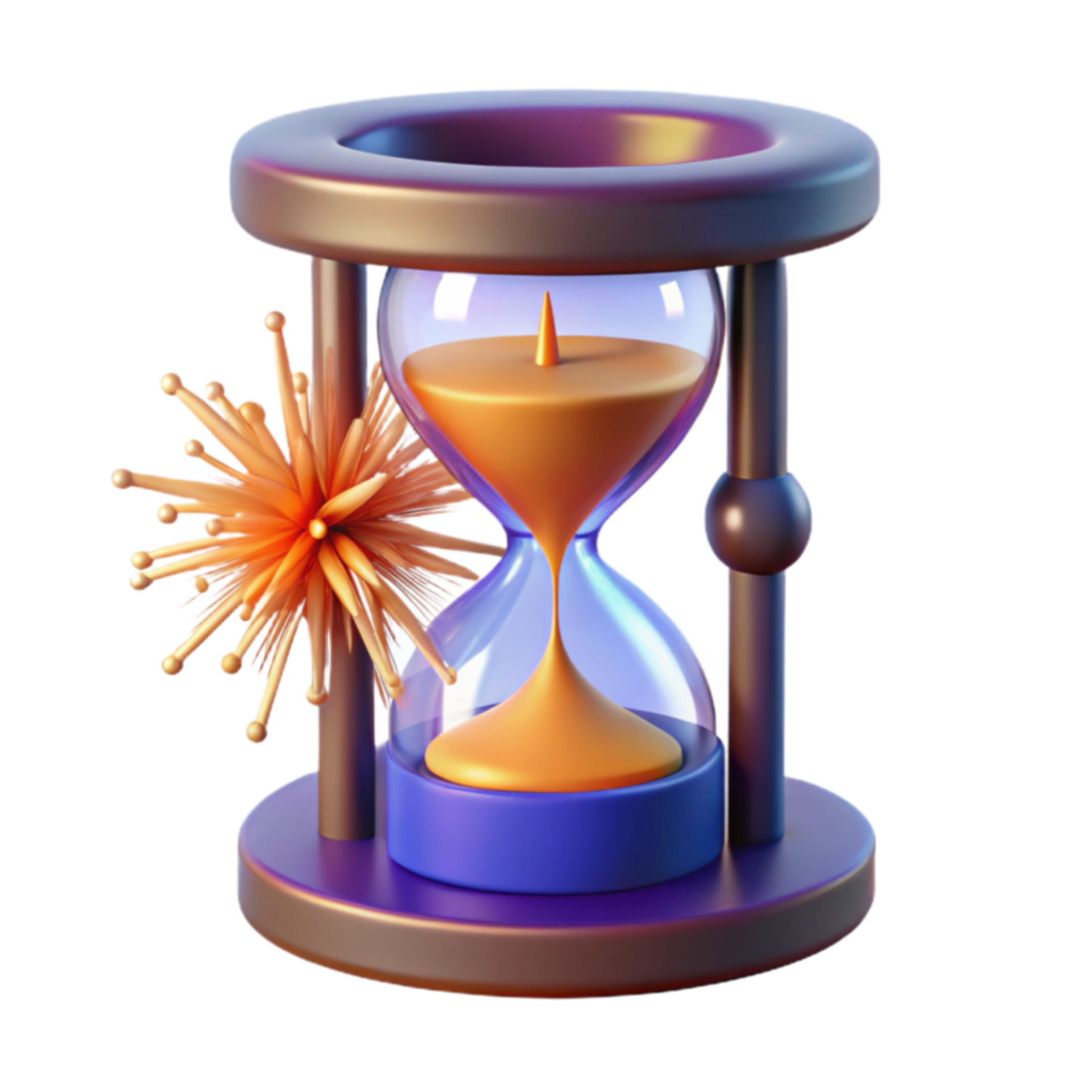 Time management hourglass productivity efficiency deadline planning