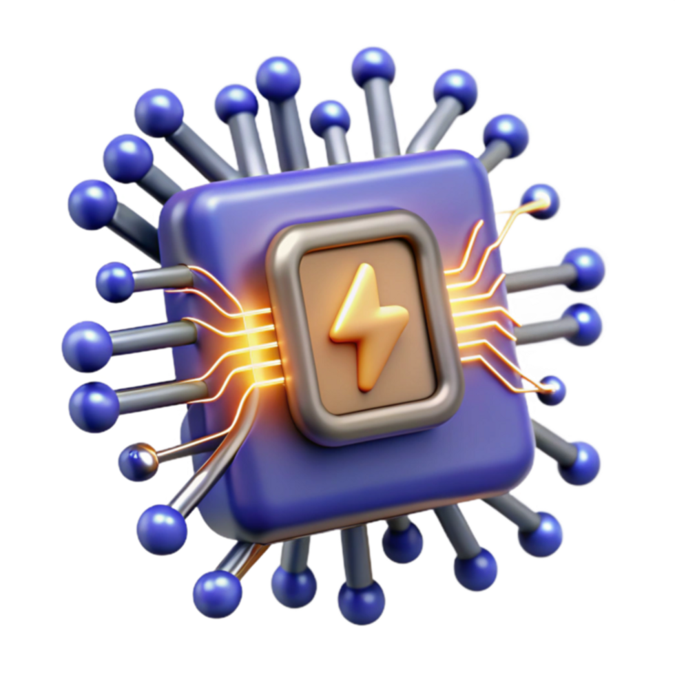 Fast Processing Power Efficient Microchip Technology png