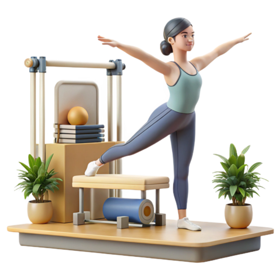 Pilates Exercise Strengthening Flexibility Workout png