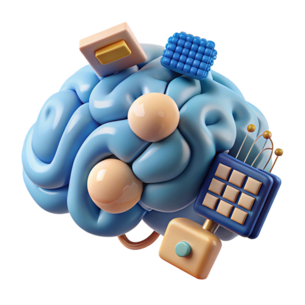 Digital Brain Exploring the Intersection of Technology and Cognition png