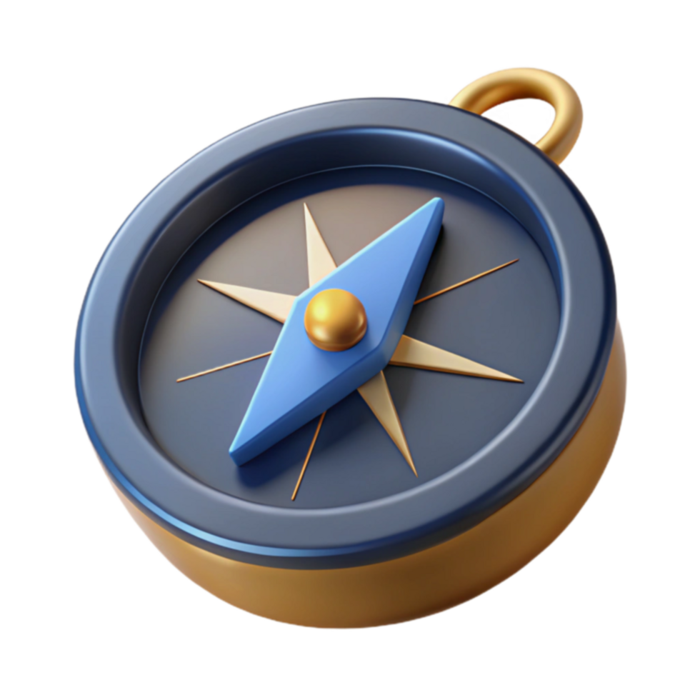 3D Compass Navigation, Direction, Exploration, Guidance, Travel, Journey, Adventure, Orientation, Wayfinding, Discovery png