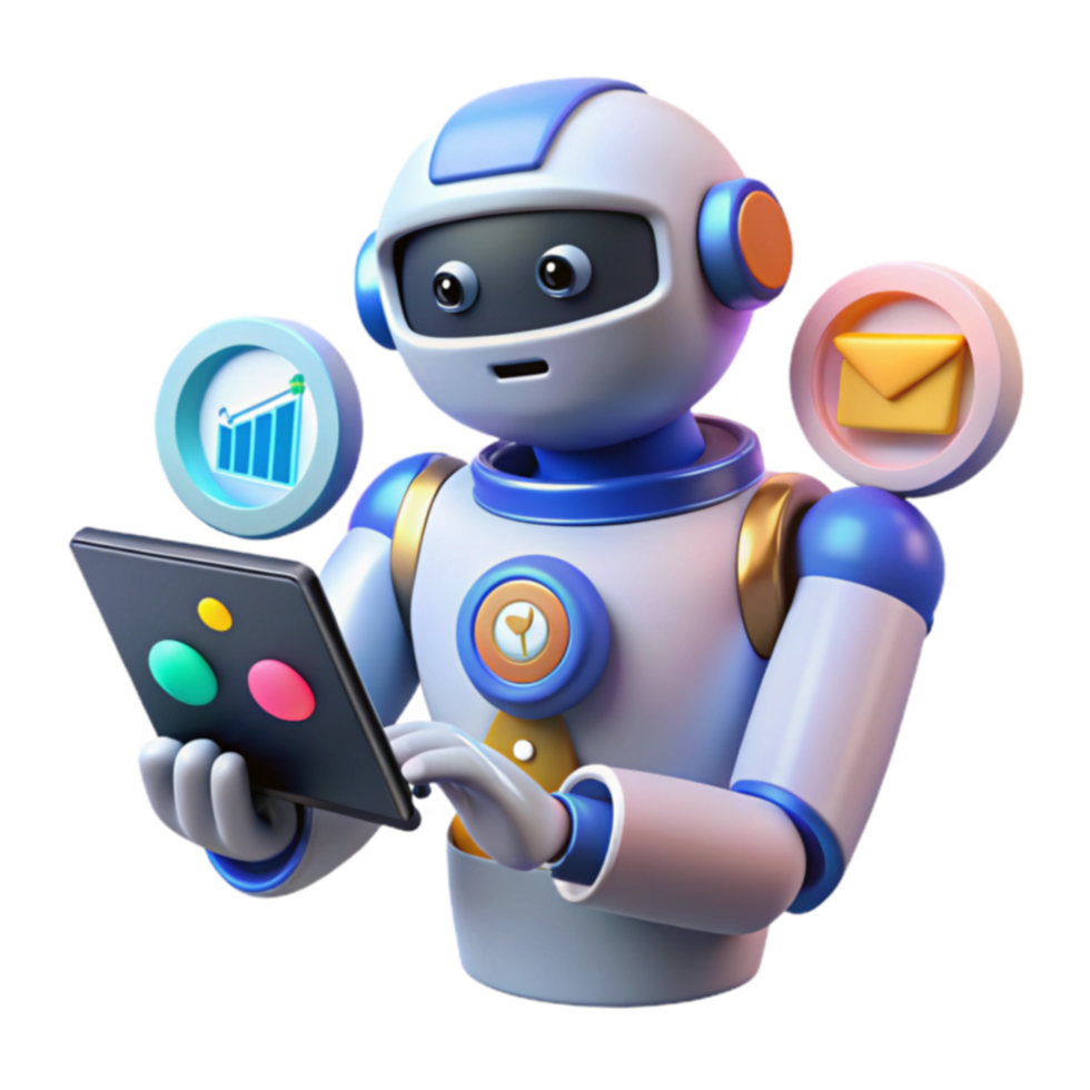AI Robot Automation, Analytics, and Efficiency png