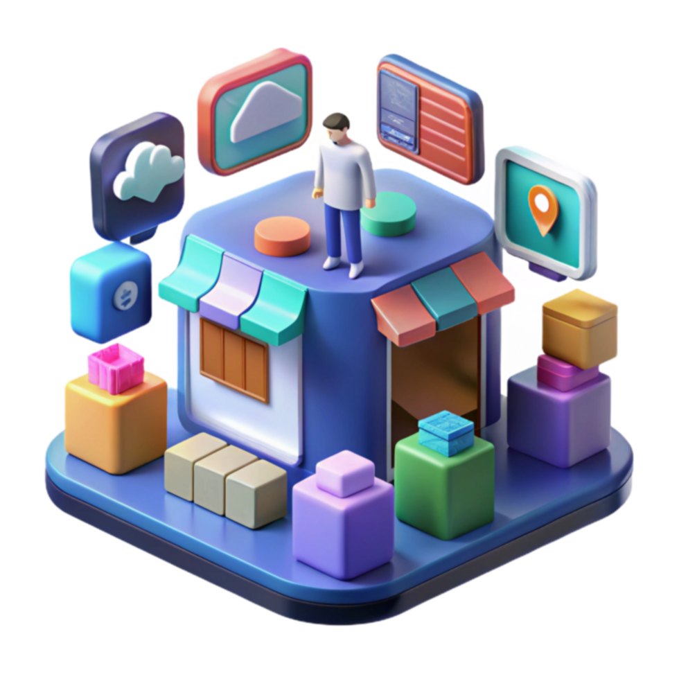 Online Store Platform E-commerce, Cloud Services, and Logistics png