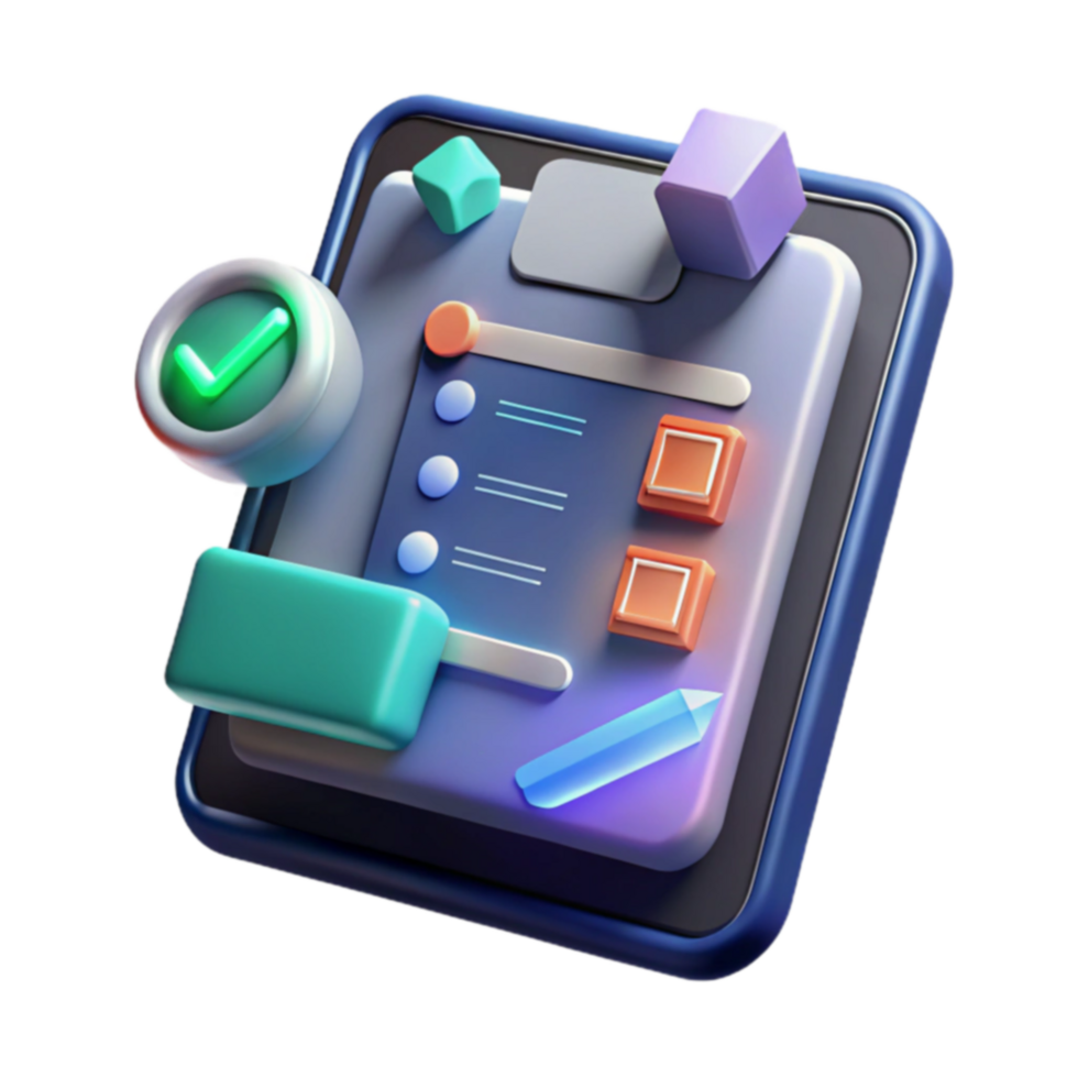 Digital Checklist App Task Management Organization png