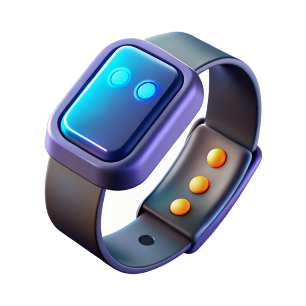 Smartwatch with Illuminated Display and Adjustable Band png
