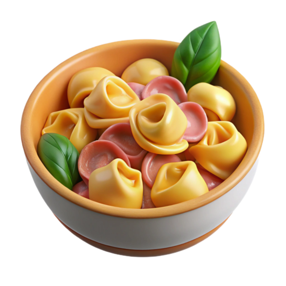 Delicious Tortellini Pasta in a Bowl png