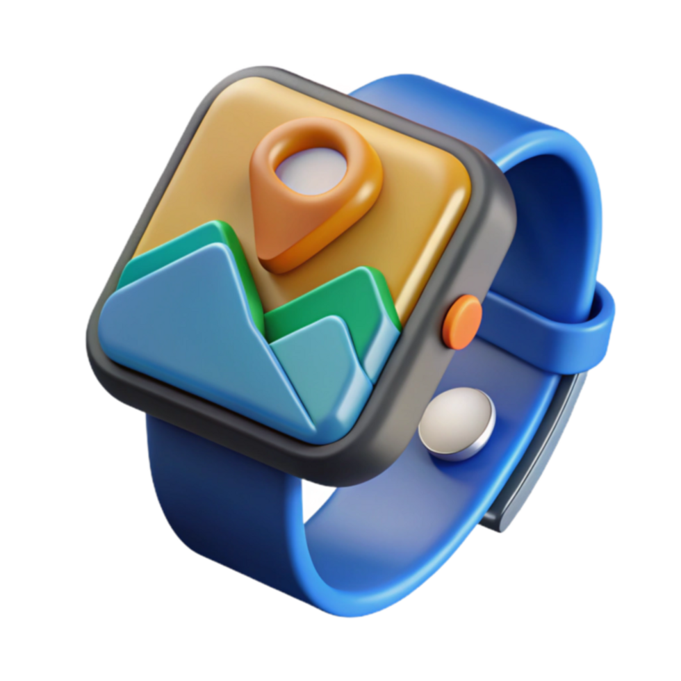 Smartwatch Navigation App Location-Based Photo App png