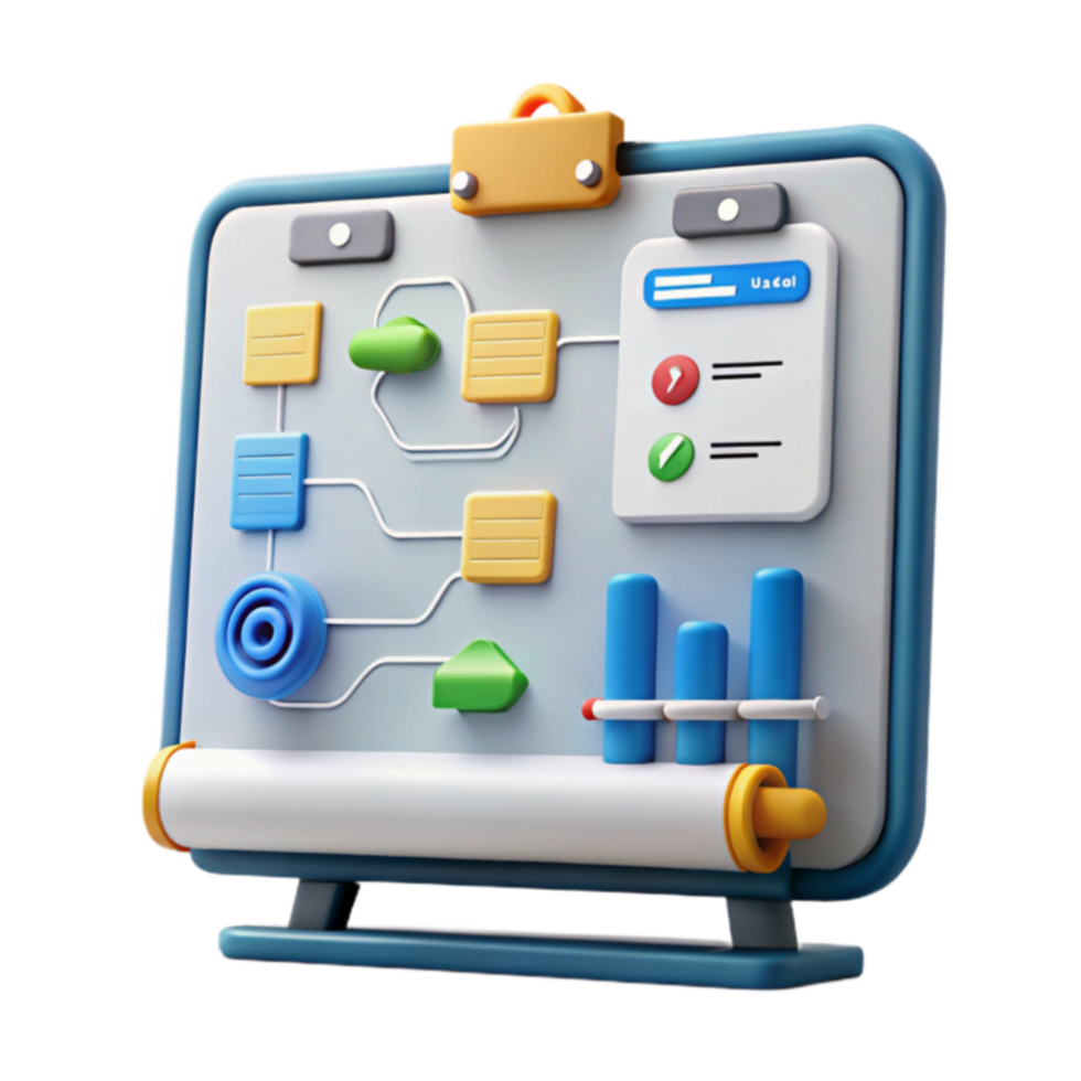 Visual Project Planning Workflow Chart png