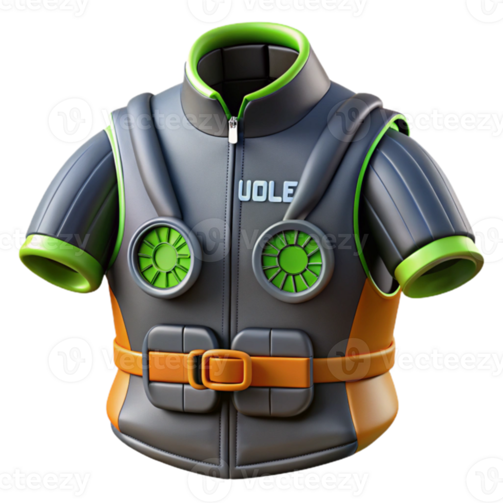 Futuristic Protective Vest Enhanced Safety Gear png
