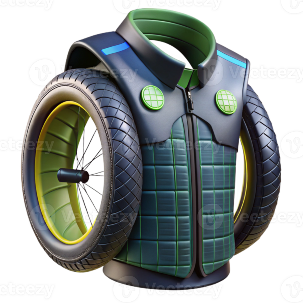 Futuristic Wheel Jacket Concept Design png