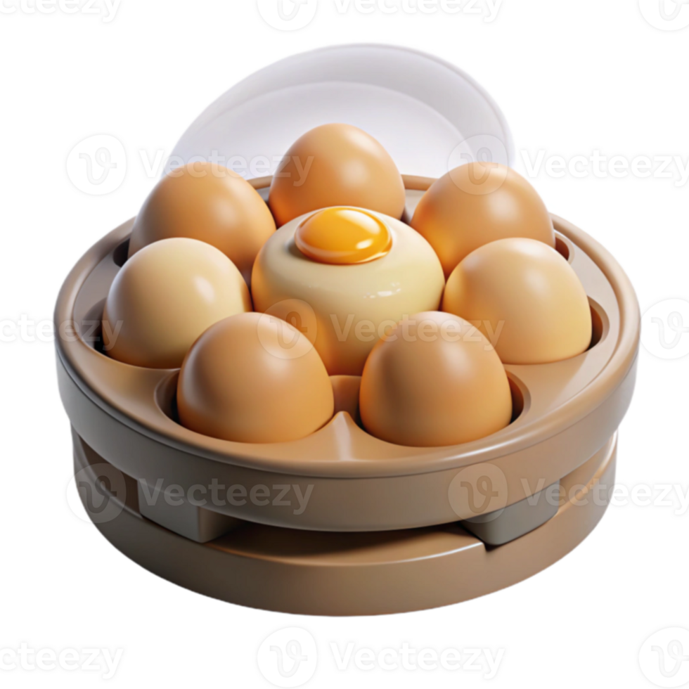 Egg Cooker with 7 Egg Capacity and Lid png