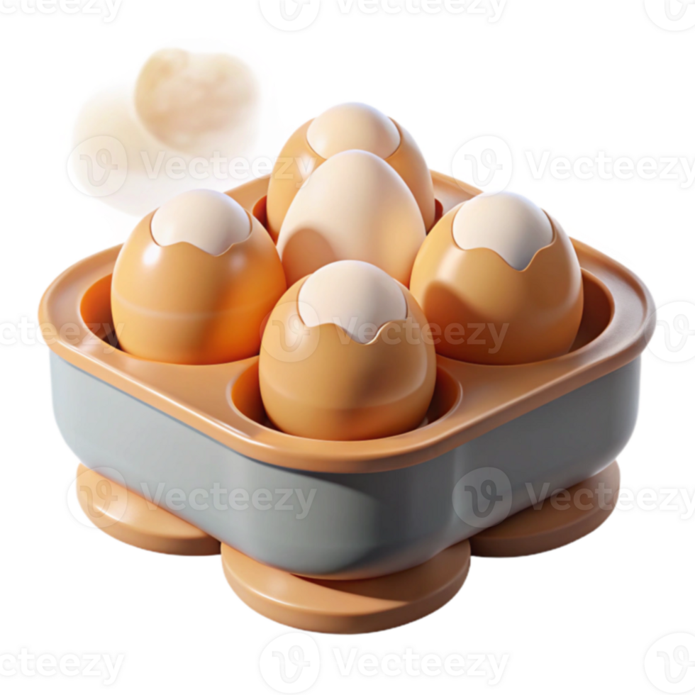 Egg Cooker Four-Egg Capacity, Easy Cleanup png