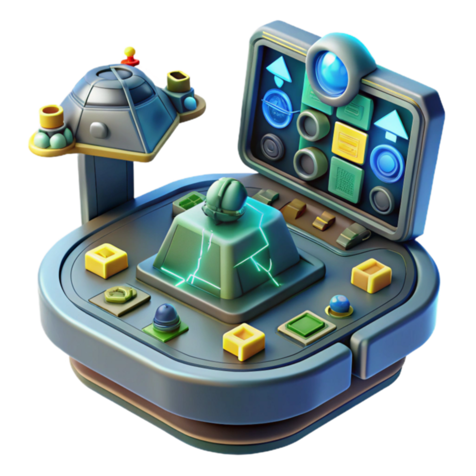 Futuristic Control Panel Spaceship Console Game png