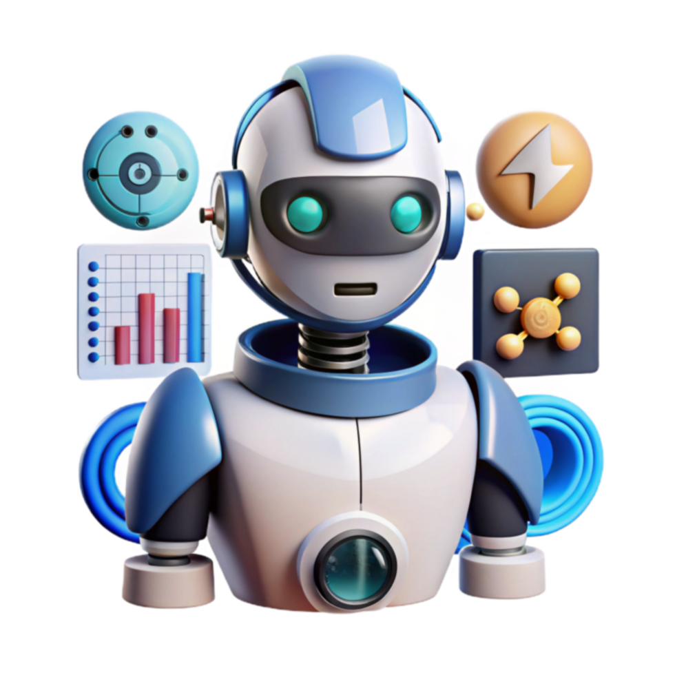ai robot automatisation, Les données analyse, et processus optimisation png