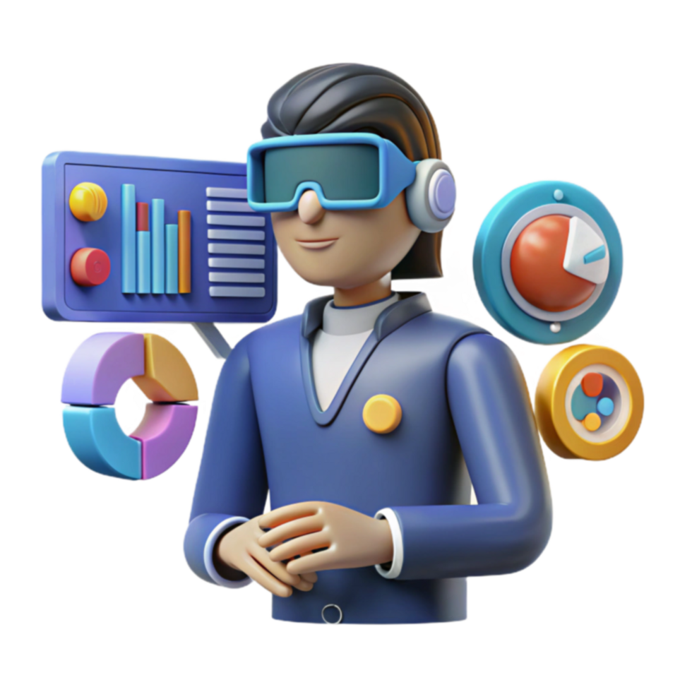 VR Data Visualization Immersive Insights png