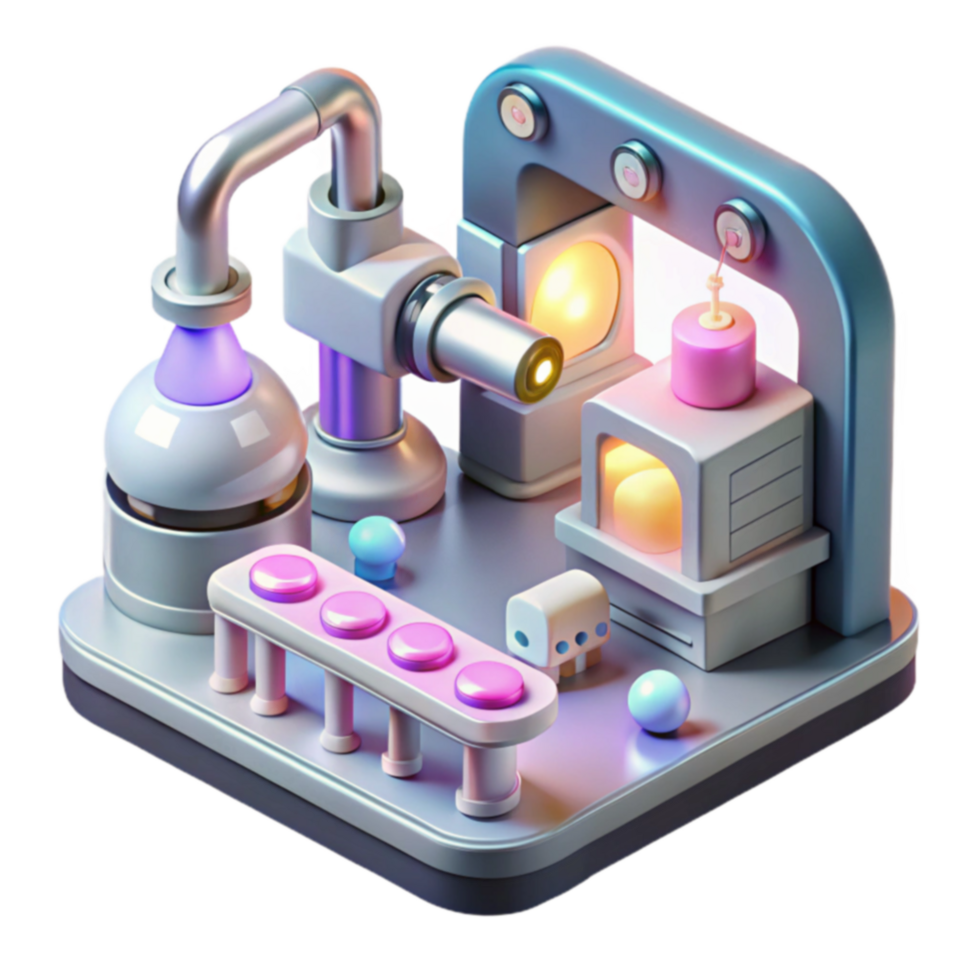 Factory Automation Robotic Production Line Process png