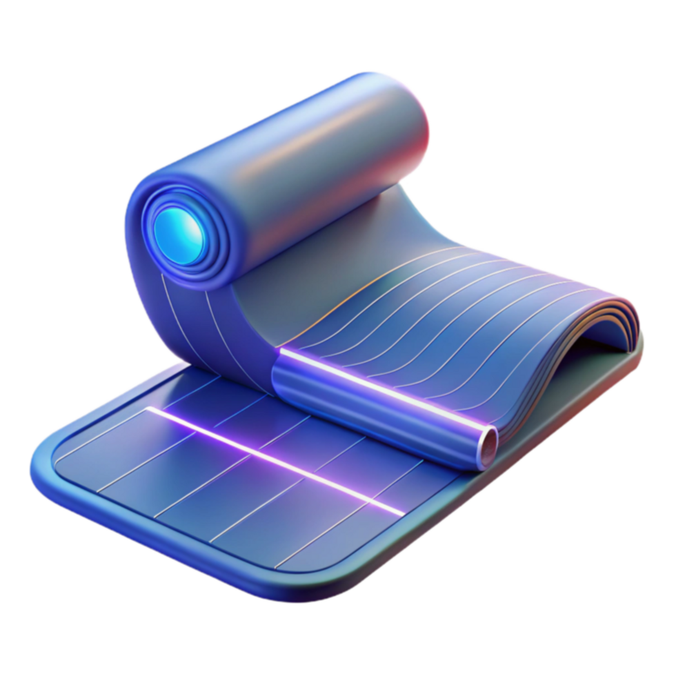 Flexible Solar Panel Technology Roll-Up Solar Power png