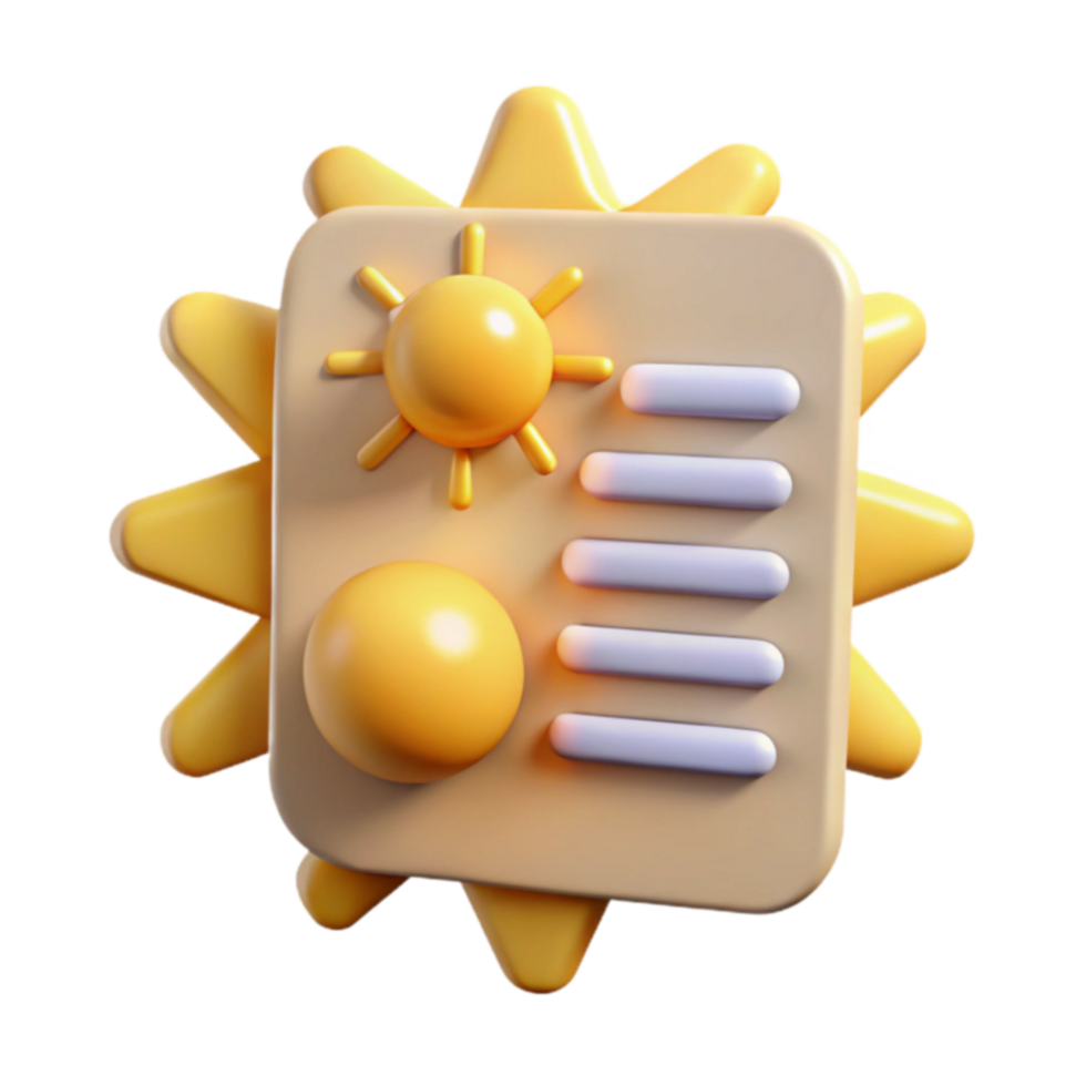 Sunny Day Forecast Weather App Icon Design png