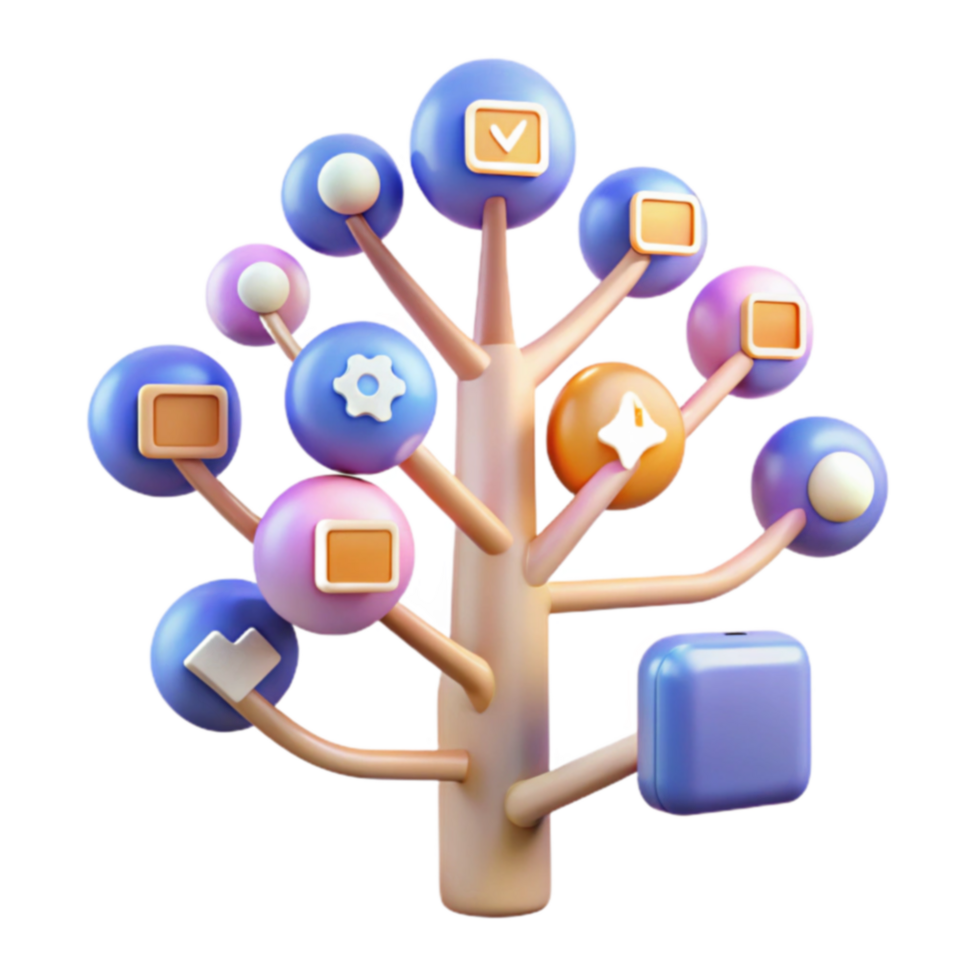App Feature Tree Visualizing Software Functionality png