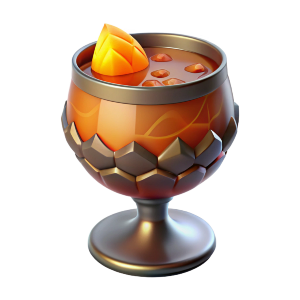 Ornate Goblet of Autumnal Drink png