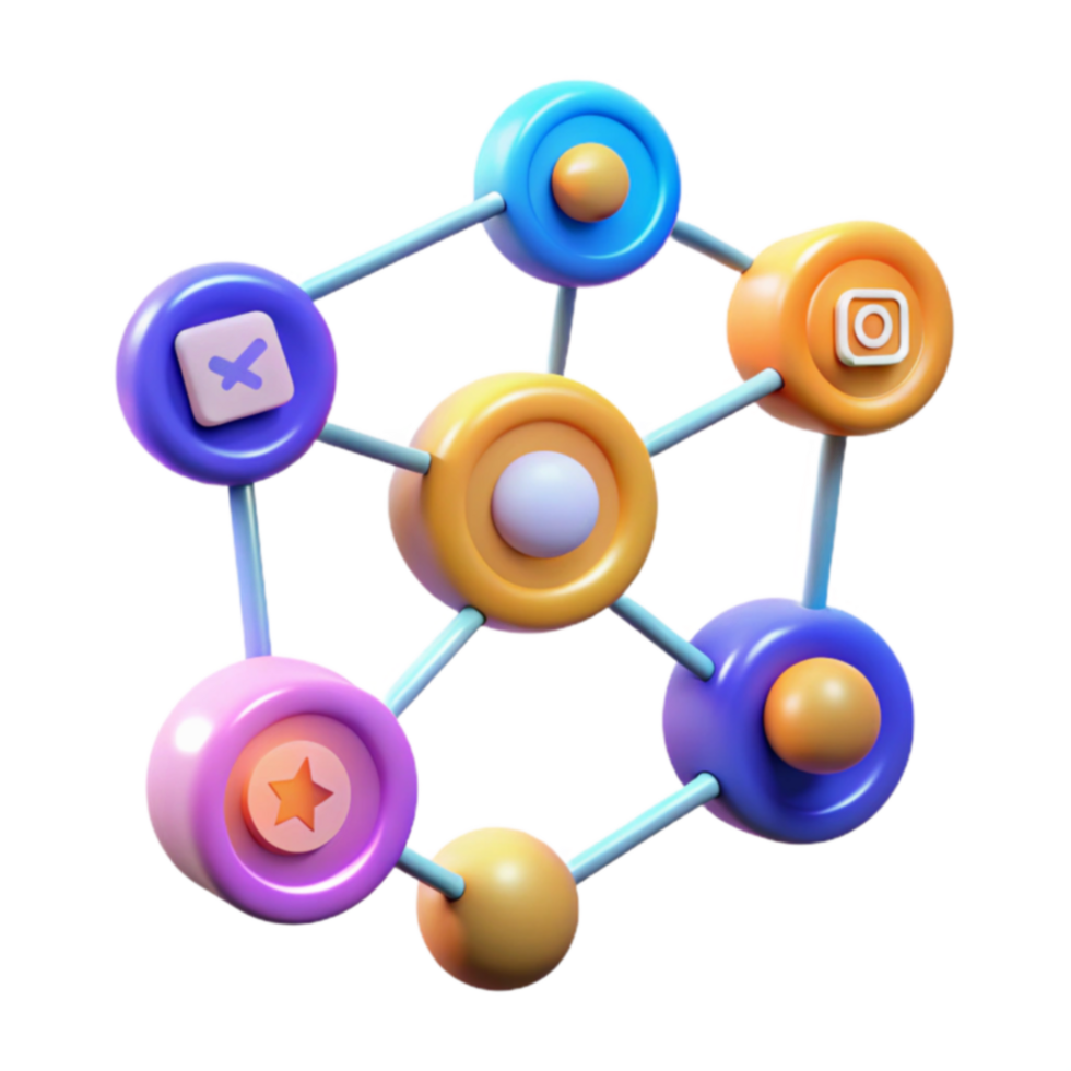 Social Network Connection A Visual Representation png