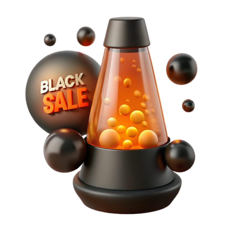 Black Sale Lava Lamp Discount png