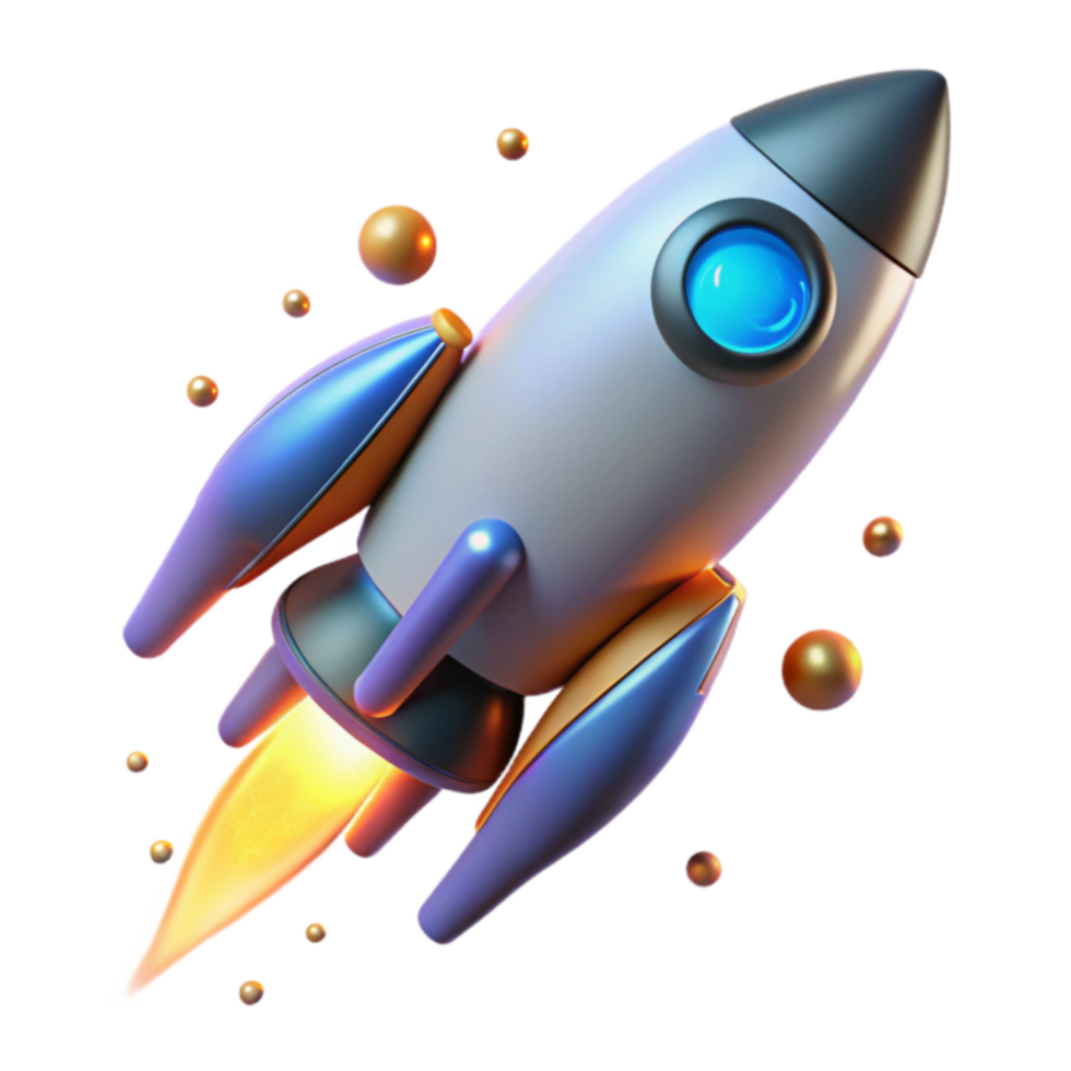 Rocket Launch Spacecraft Blastoff Animation png