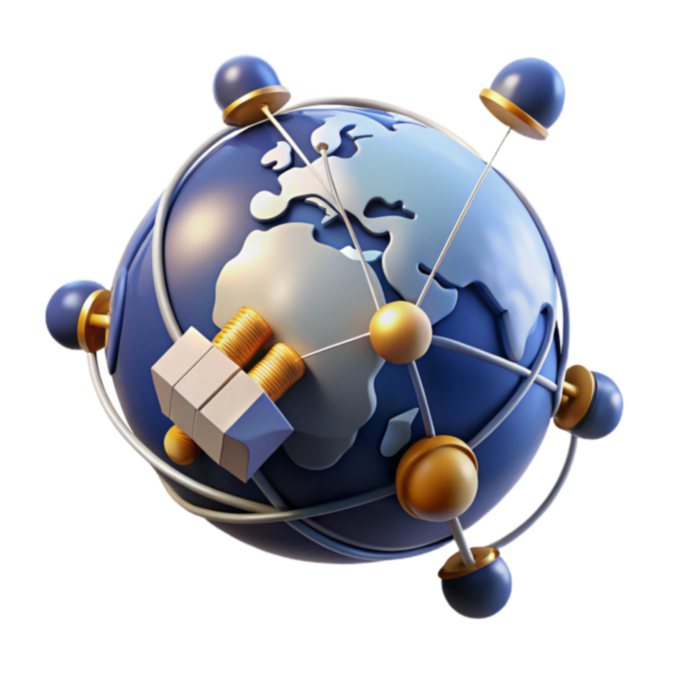 Global Network Connection Worldwide Communication and Data Transfer png
