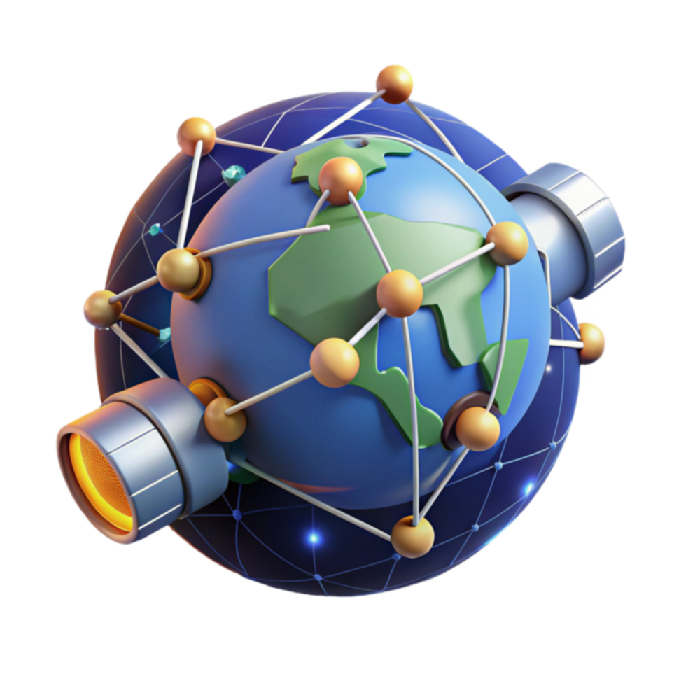 Global Network Connectivity A 3D Visualization png