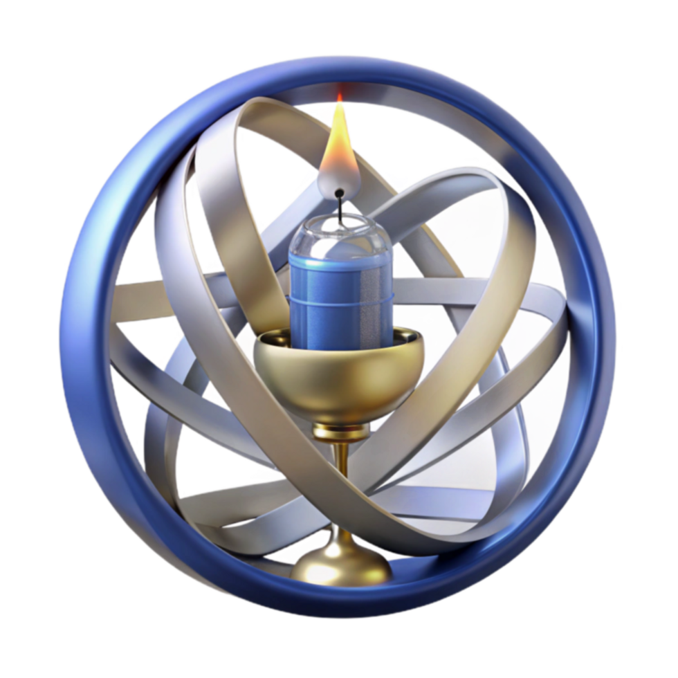 Interlocking Rings and Candle A Symbolic Image png
