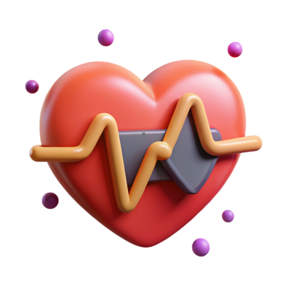 Heart Health Monitoring Digital Wellness Tracker png