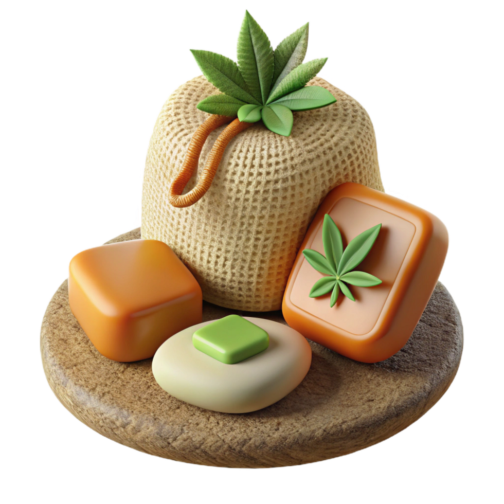Relaxing Hemp Soaps Cubes Bar png