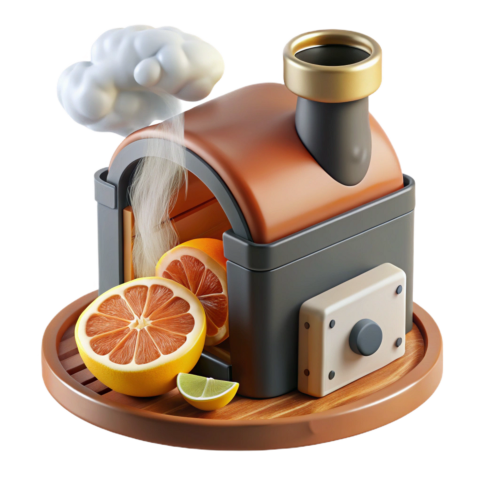Citrus Steam Engine Fresh Juice Extraction png