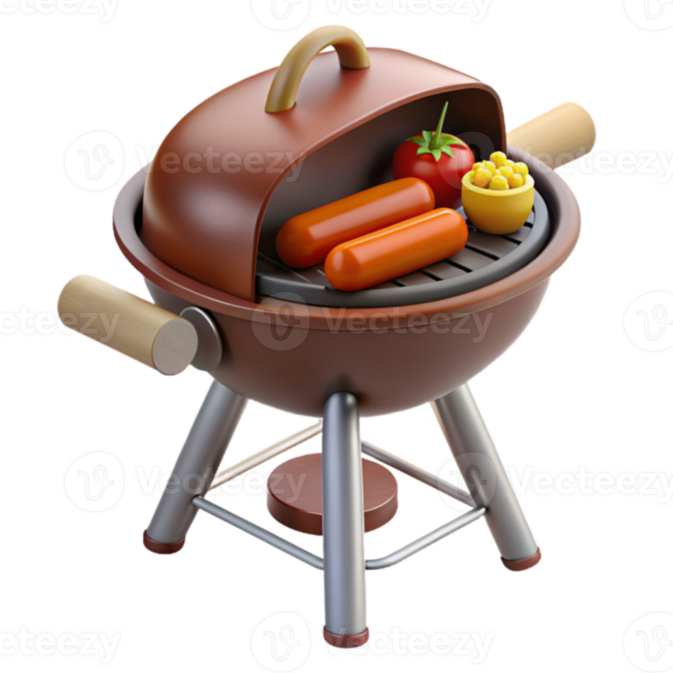 Summer Grill Sausages, Corn, and Tomato BBQ png