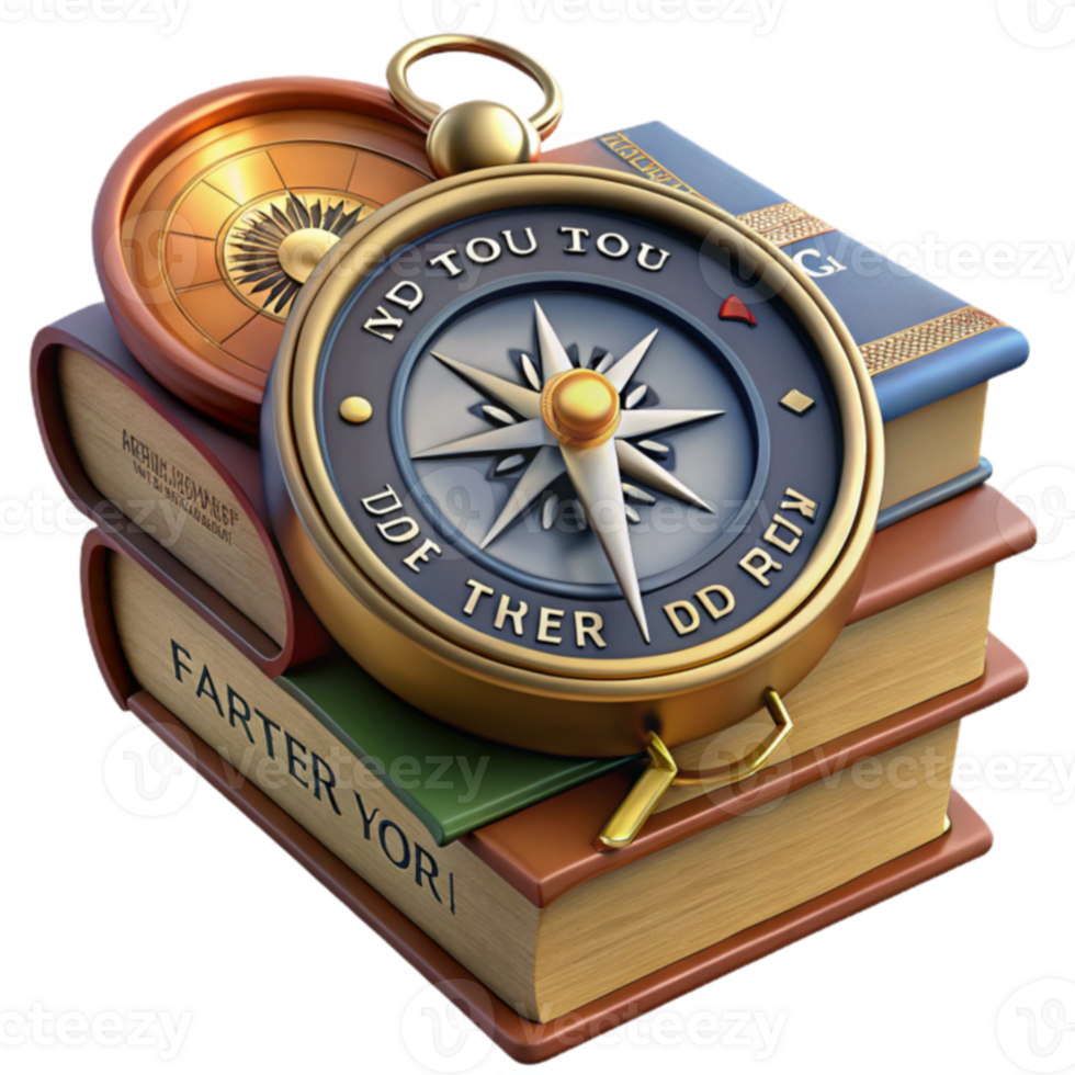 Guidance, Direction, and Knowledge A Compass on Books png