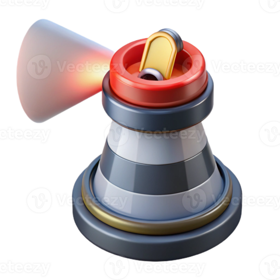 Lighthouse 3D Model Coastal Navigation Beacon png