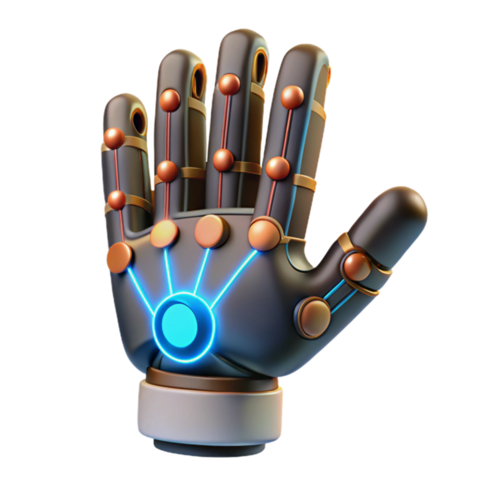 Cybernetic Hand Futuristic 3D Render png