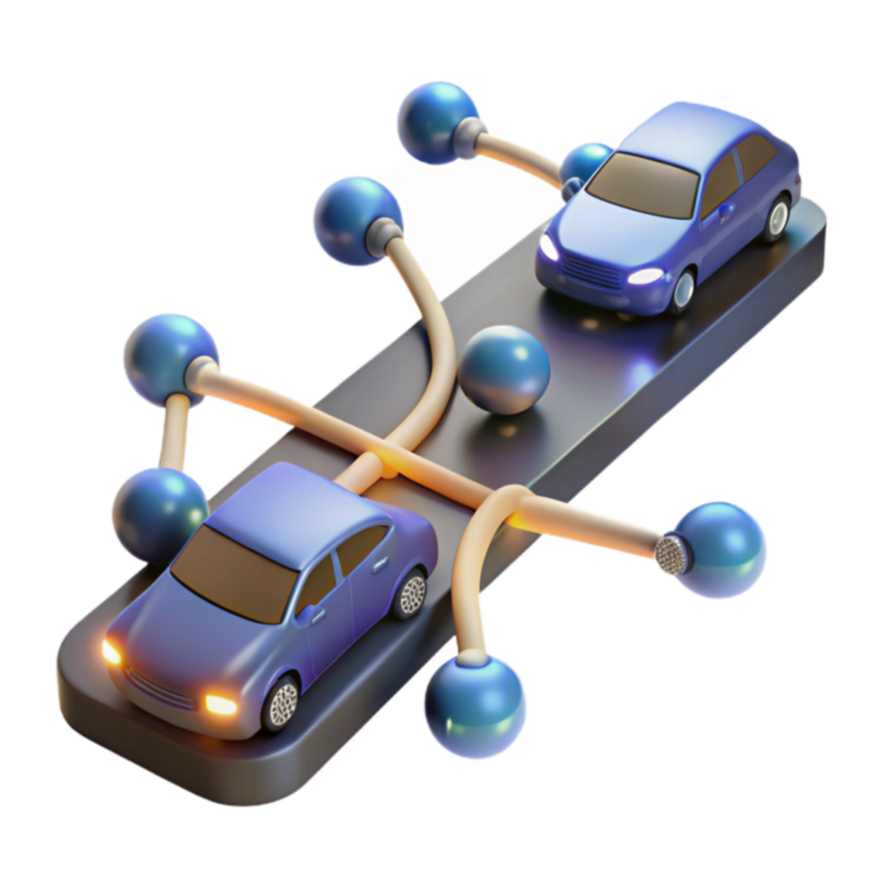 Autonomous Vehicle Network Connected Car Technology png