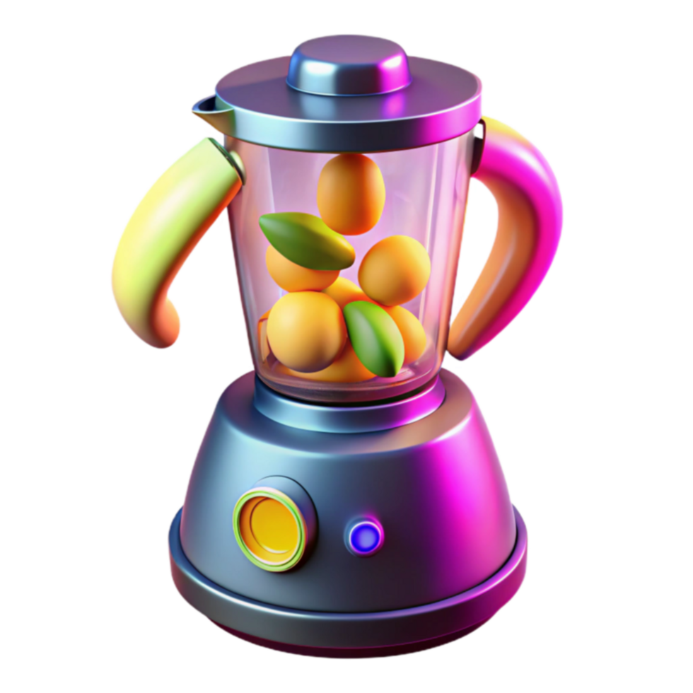 Vibrant Blender with Citrus Fruits png