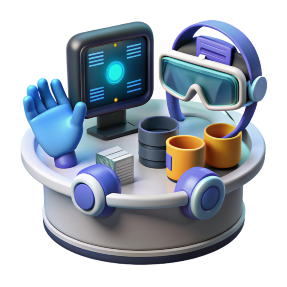 Virtual Reality Setup Immersive Tech Accessories png