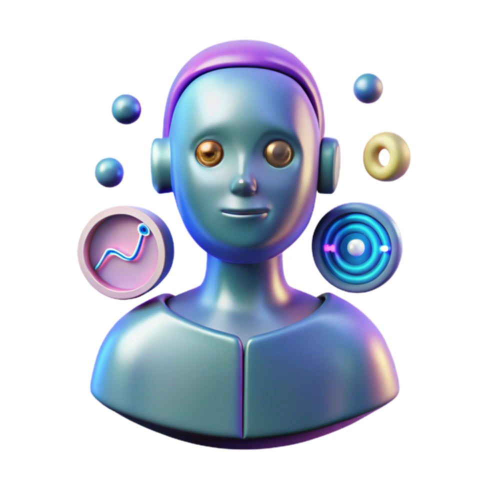 AI Avatar Data Visualization Progress Tracking png