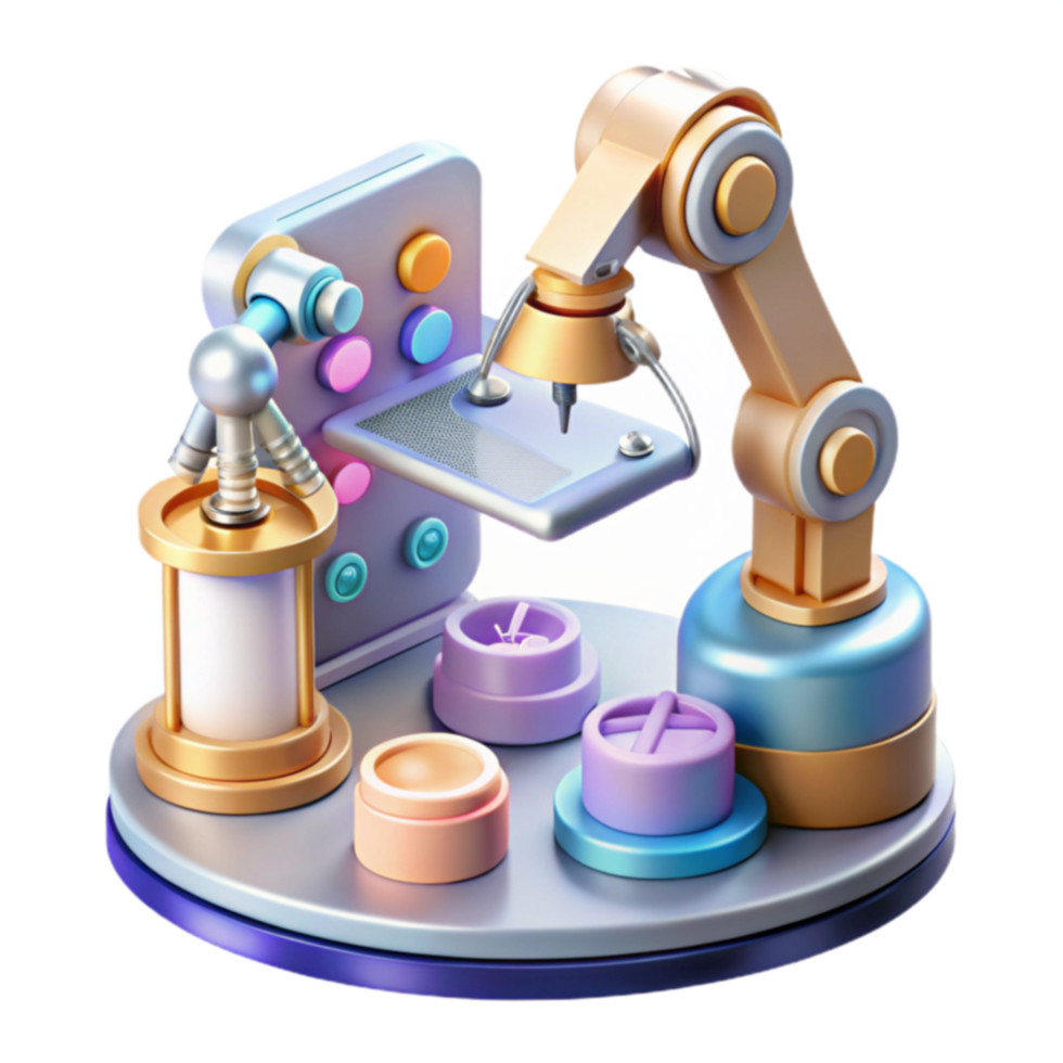 Automated Lab Robotic Precision in Micro-Production png