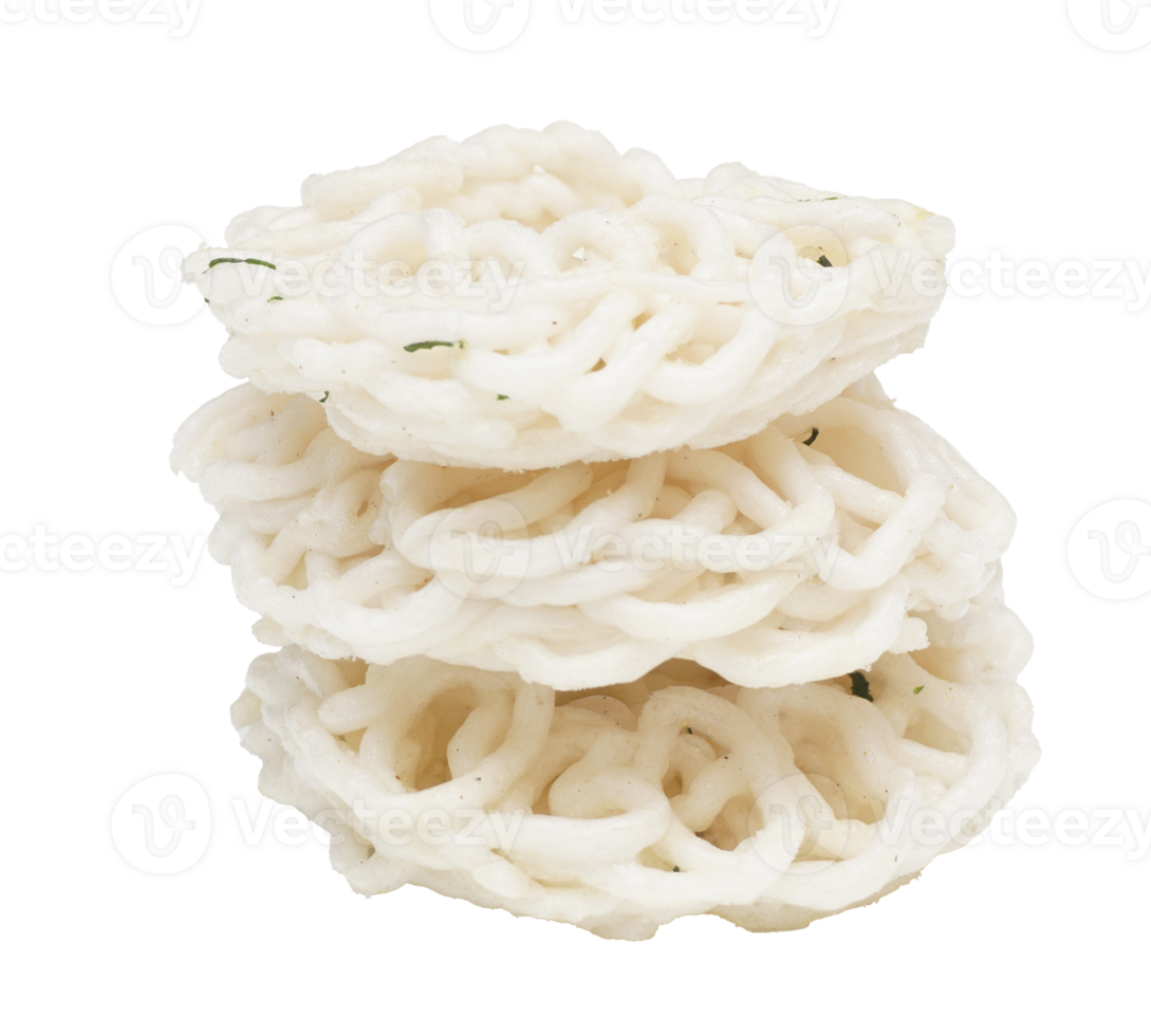 Heap of Indonesian Crackers Called Kerupuk on Transparent Background png
