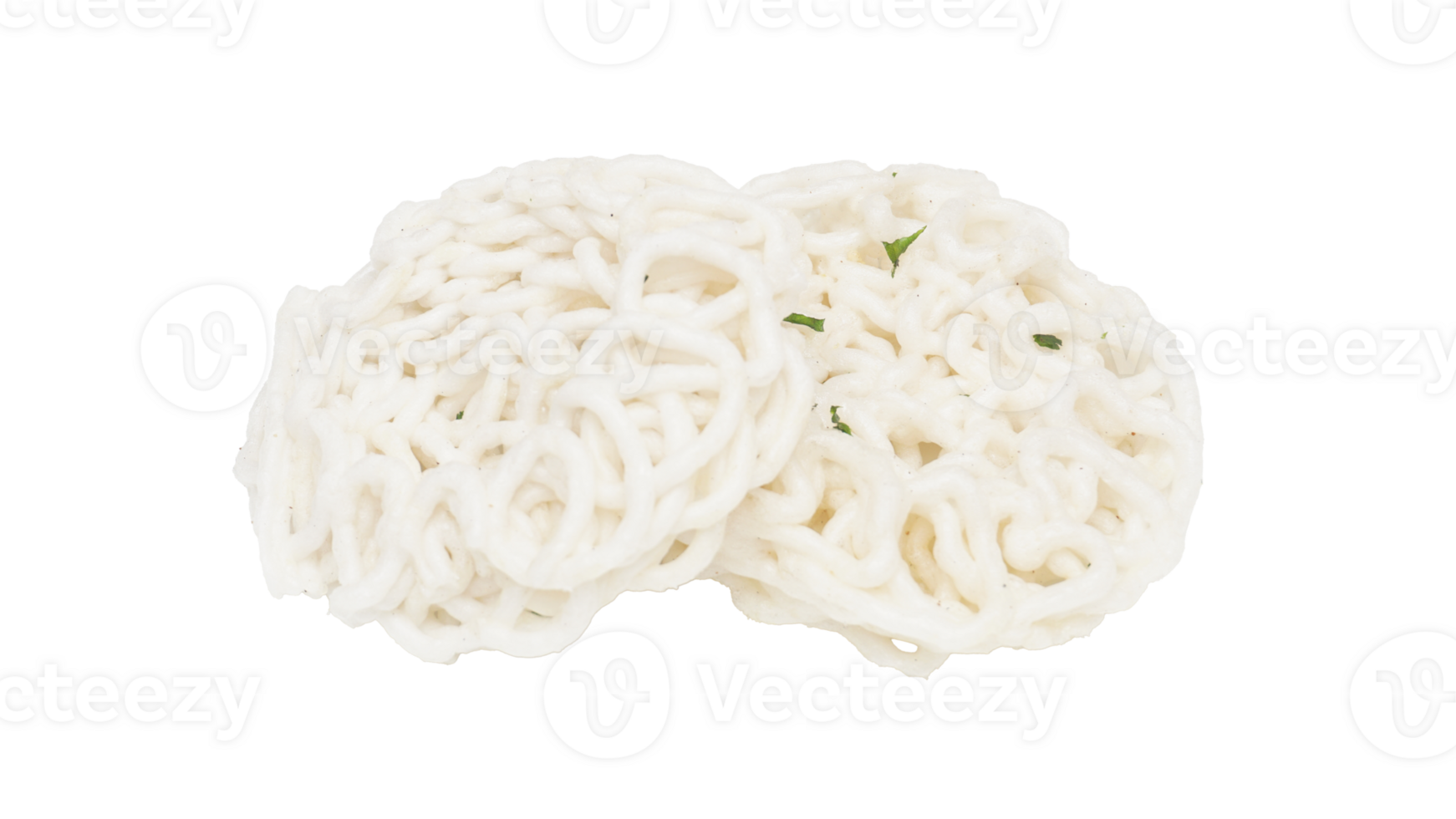 Two Indonesian Deep Fried Cracker or Kerupuk on Transparent Bakground png