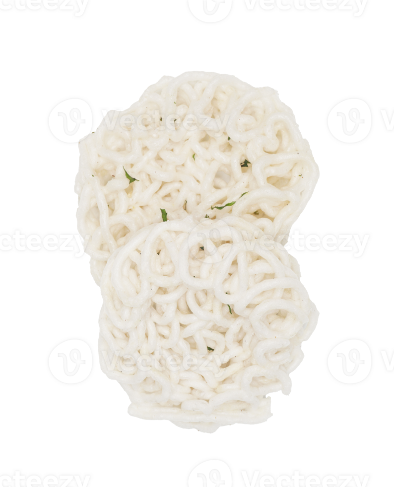 Top View of Two Indonesian Deep Fried Cracker on Transparent Bakground png