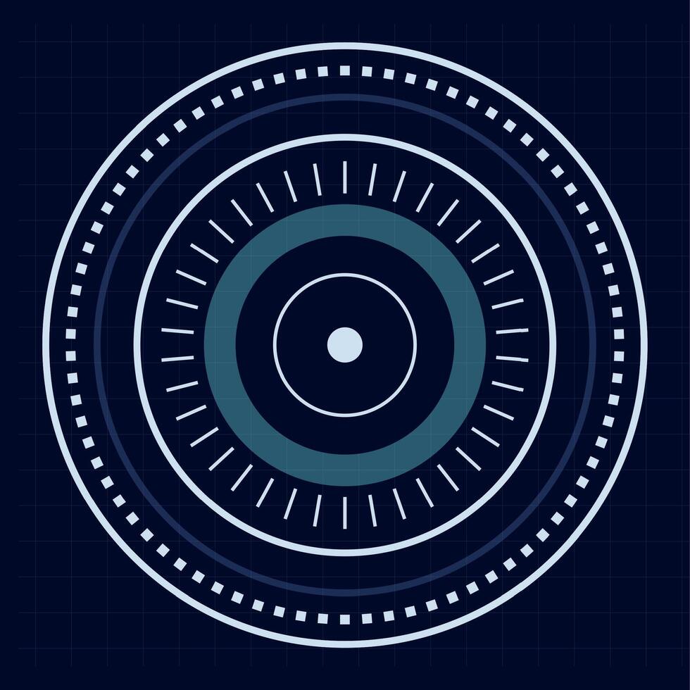 Futuristic hud interface showing a loading diagnostic display with digital infographic elements, perfect for technology and innovation related projects vector